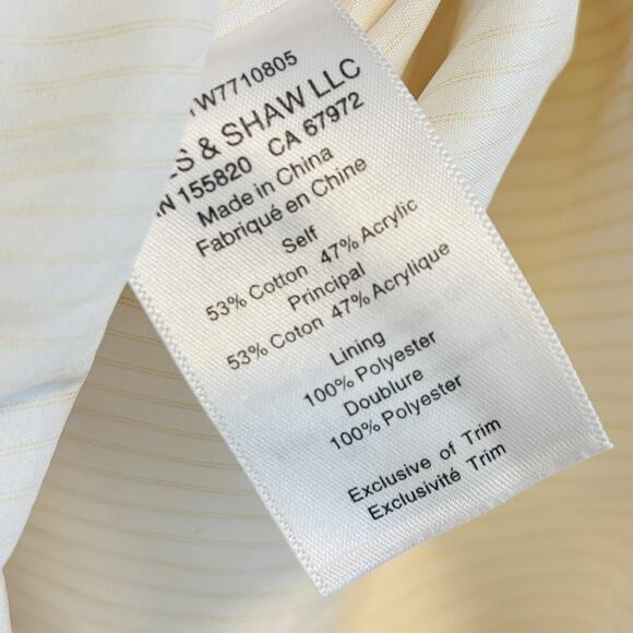 Veronica Beard Jacket Womens 12 Ivory Tweed Trim Makayla Gold Button Blazer - Picture 11 of 14